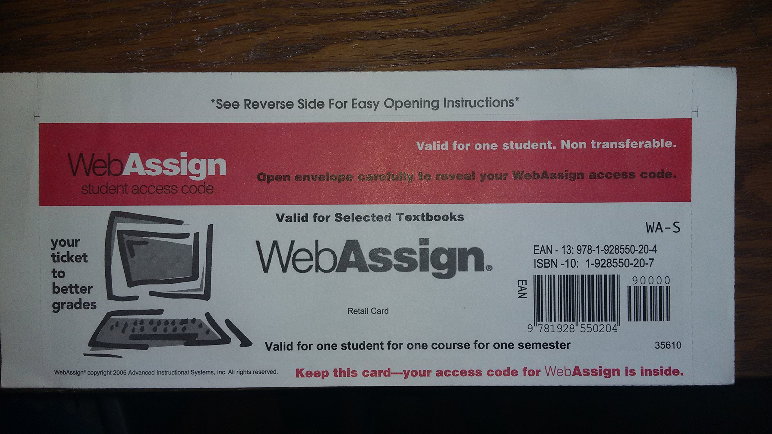 where can i buy webassign access code